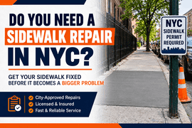How Can Property Owners Request Sidewalk Repair in NYC? 3 NYC sidewalk repair for property owners