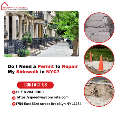 Sidewalk repair permit requirements in NYC explained.