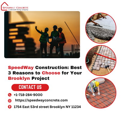 SpeedWay Construction team working on a professional construction project in Brooklyn