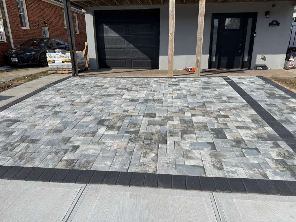 Sidewalk and walkway paver installation by licensed NYC contractor